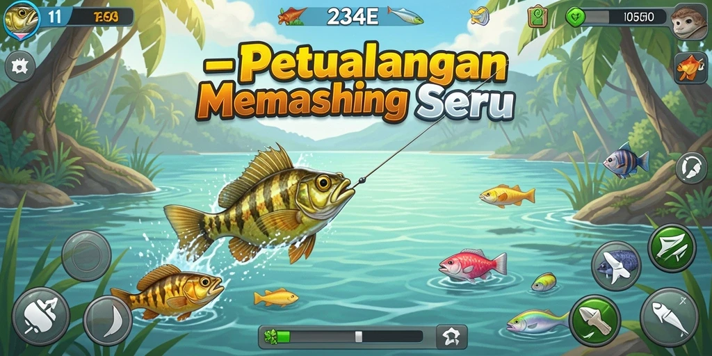 Tampilan menarik saat menangkap ikan di 234E.