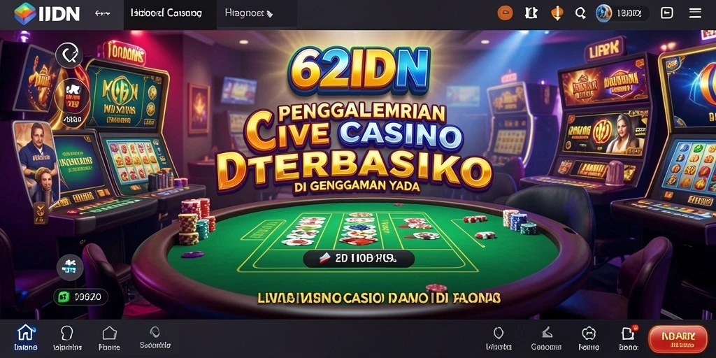 Tampilan gameplay Live Casino yang menarik di 62IDN.