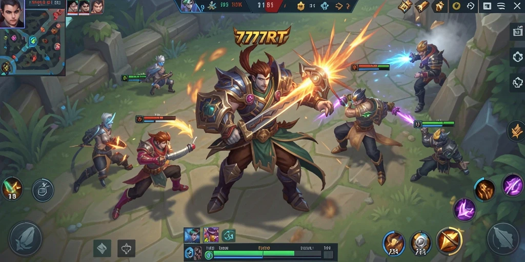 Tampilan gameplay seru dan strategis di 777RT