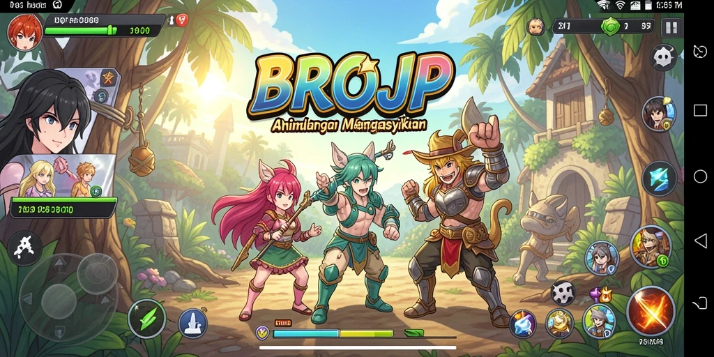 Tampilan menarik dari gameplay BROJP yang penuh aksi.