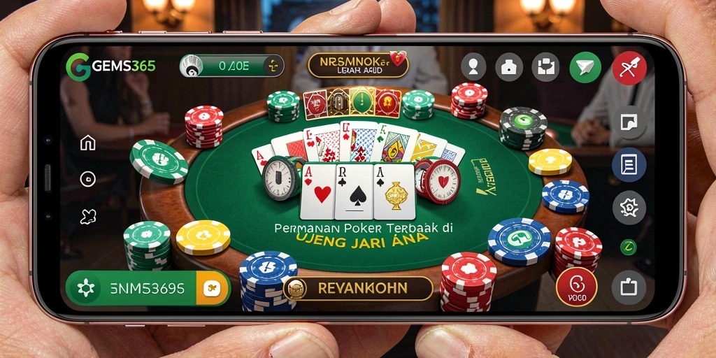 Tampilan gameplay menarik di GEMS365 dengan pengalaman Poker yang mendebarkan.