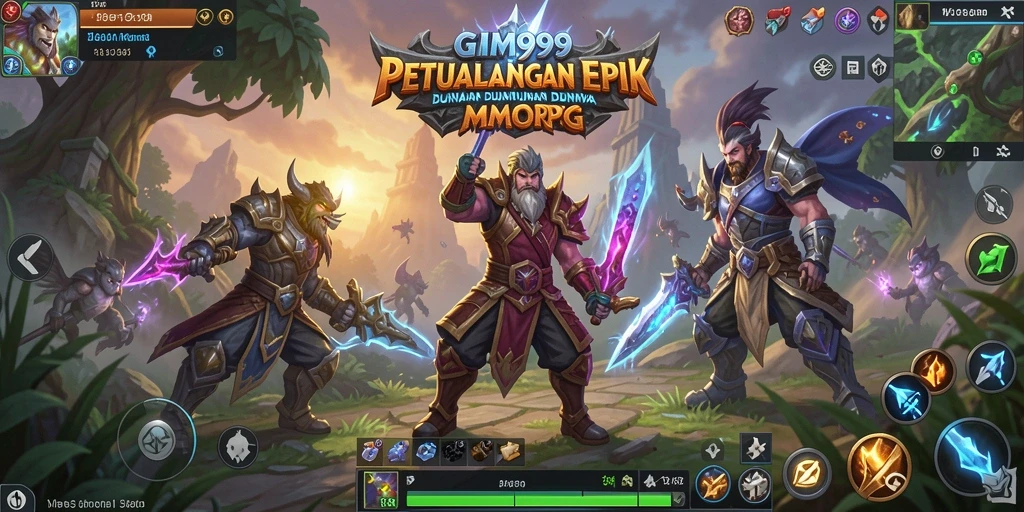 Screenshot GIM999 yang menampilkan aksi PvP yang mendebarkan di dunia MMORPG.