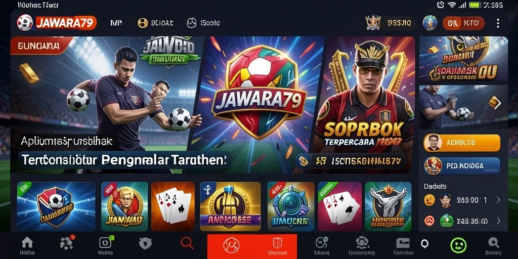 Screenshot utama JAWARA79 menunjukkan tampilan menarik dari fitur taruhan.