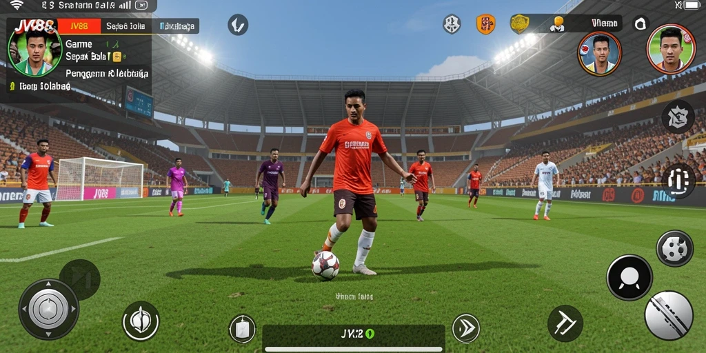 Tampilan aksi mendebarkan dari gameplay JV88 yang realistis.