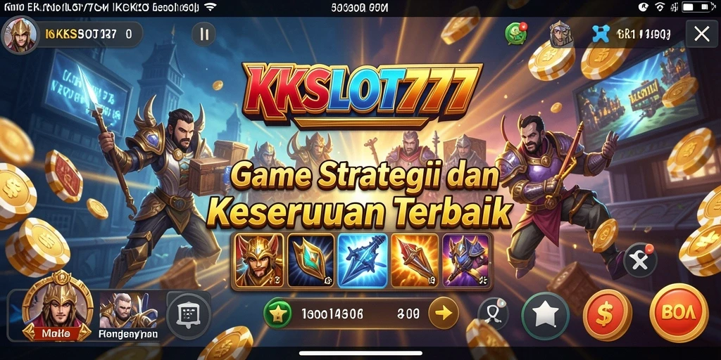 Tampilan gameplay menarik KKSLOT777 yang menampilkan strategi dan aksi.