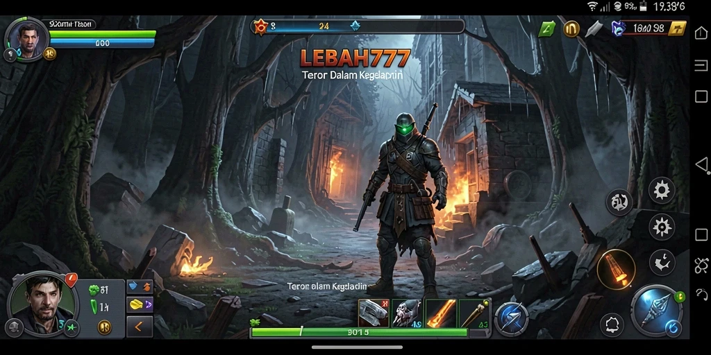 Tangkapan layar gameplay LEBAH777 yang menegangkan dan penuh horor.