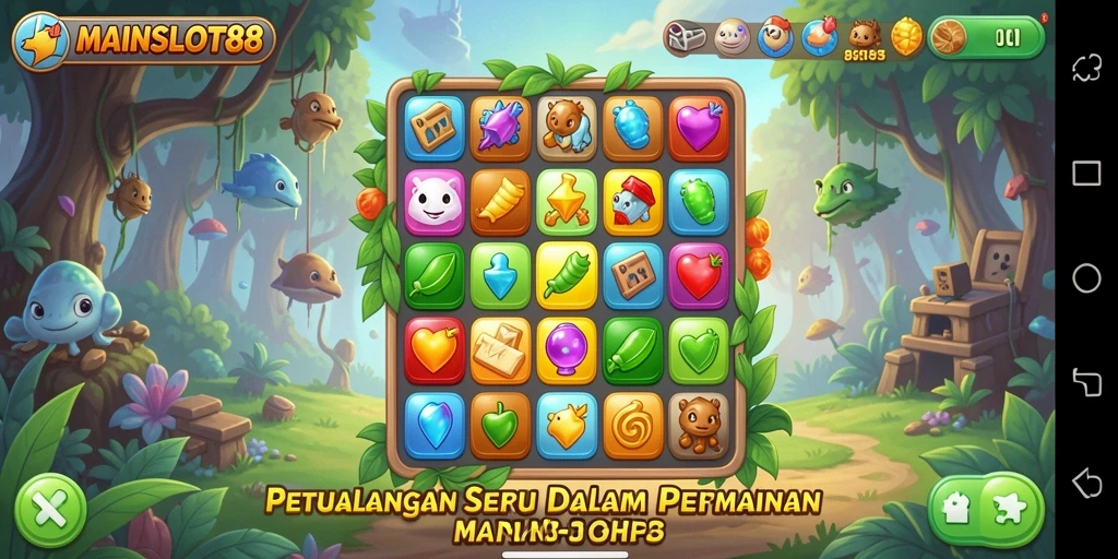 Gameplay seru di MAINSLOT88 dengan kombinasi match-3 yang menantang.