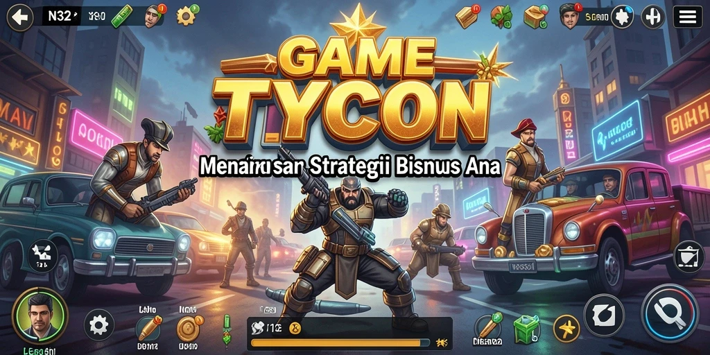 Screenshot gameplay N32 menampilkan strategi mengelola perusahaan Tycoon.
