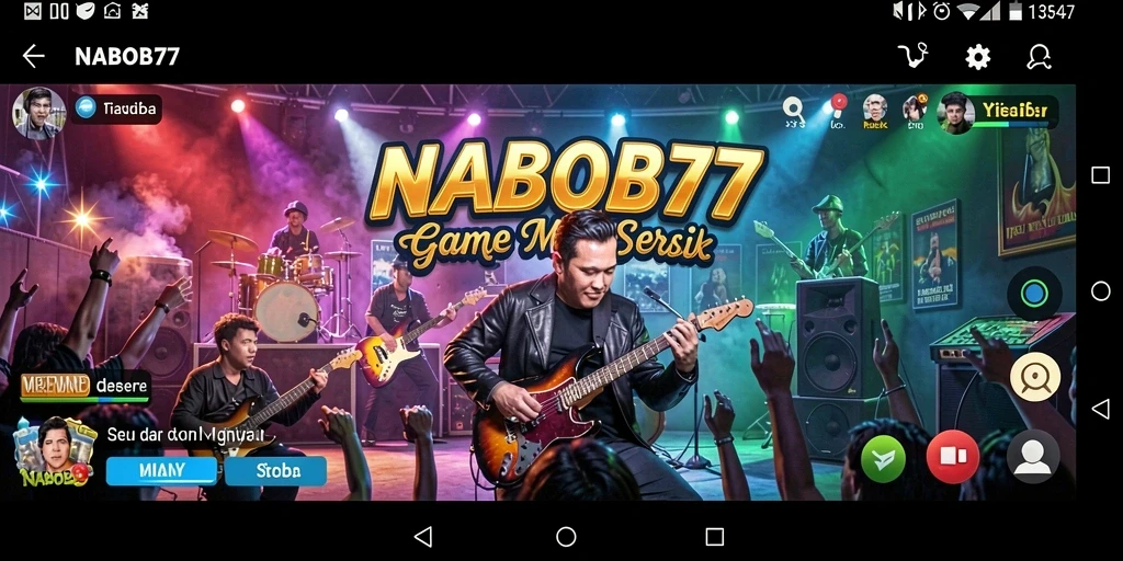 Tangkapan layar utama menunjukkan gameplay seru NABOB77.