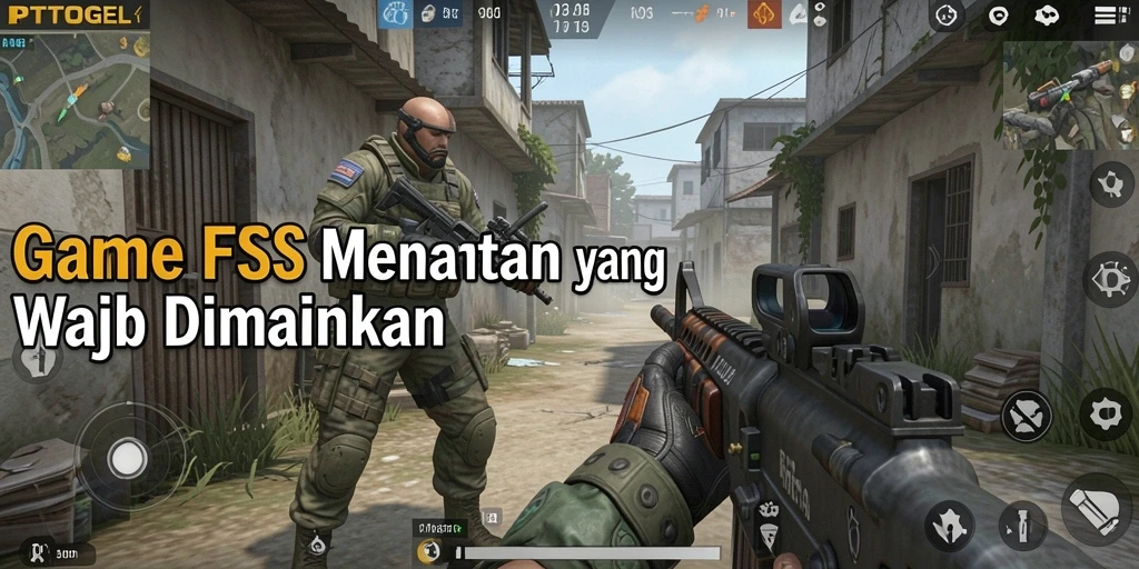 Gameplay PTTOGEL dengan aksi menembak yang mendebarkan.