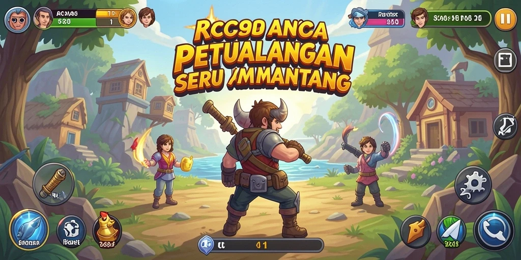 Screenshot gameplay RR999 yang menunjukkan aksi seru di level menantang.