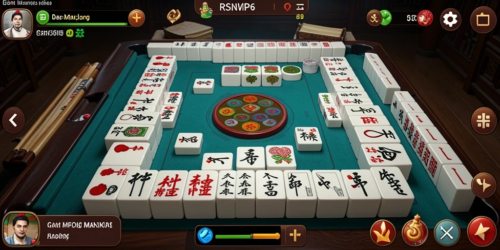 Tampilan gameplay seru dari RSNVIP6 yang penuh strategi Mahjong.