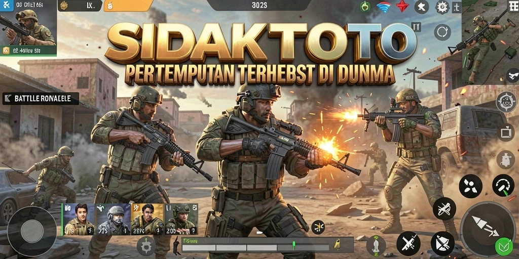 Tangkapan layar aksi mendebarkan dalam game Battle Royale SIDAKTOTO.