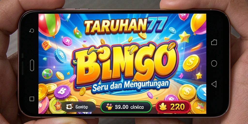 Tampilan gameplay seru dalam TARUHAN77 yang penuh warna.
